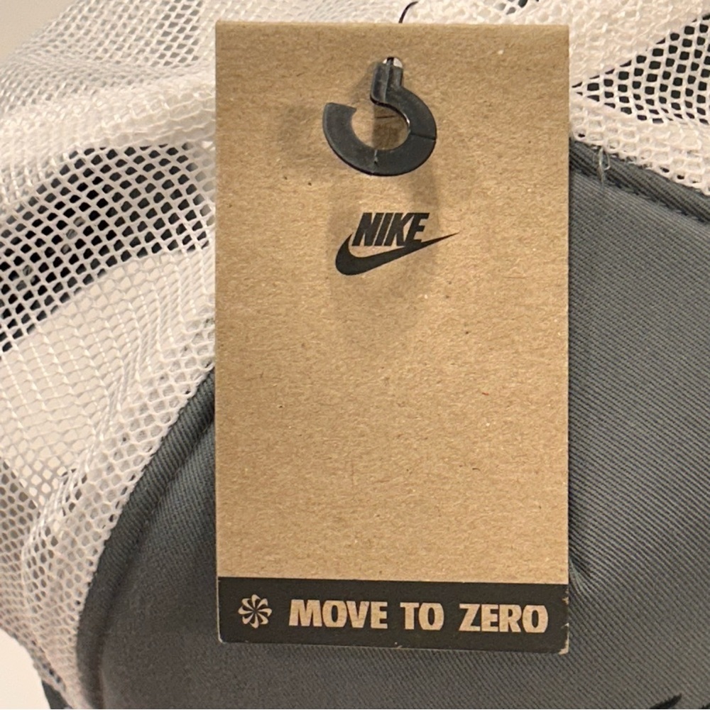 Nike Rise Cap Structured Trucker Hat Gray White Mesh SnapBack Sz L/XL FB5378-084 - Picture 11 of 12